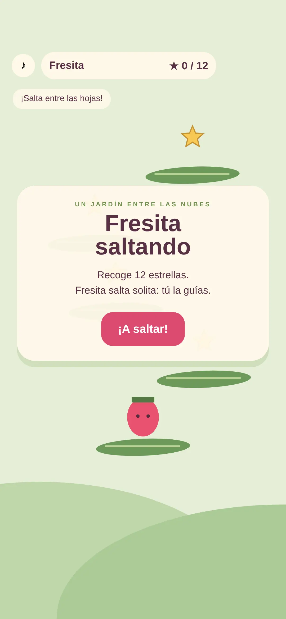 Fresita saltando