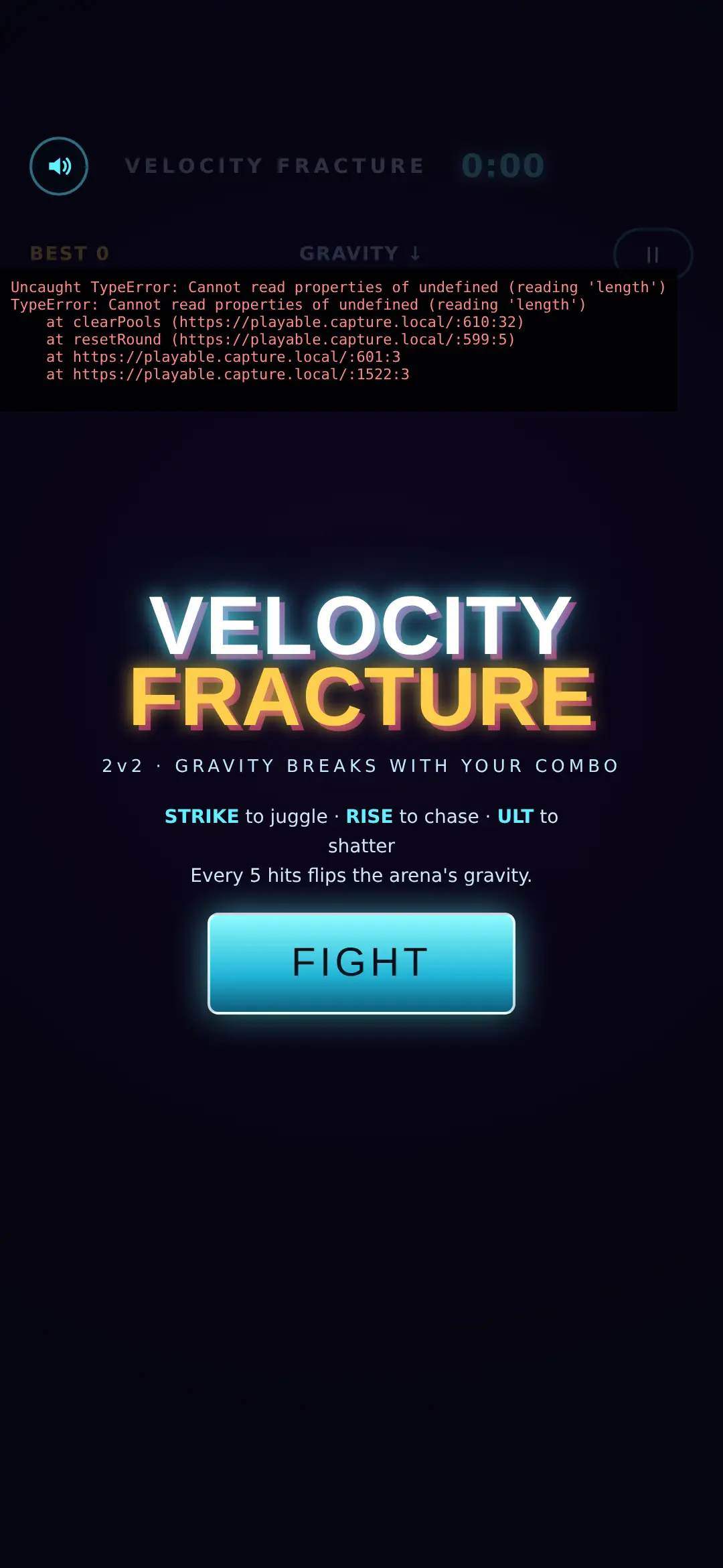 Velocity Fracture